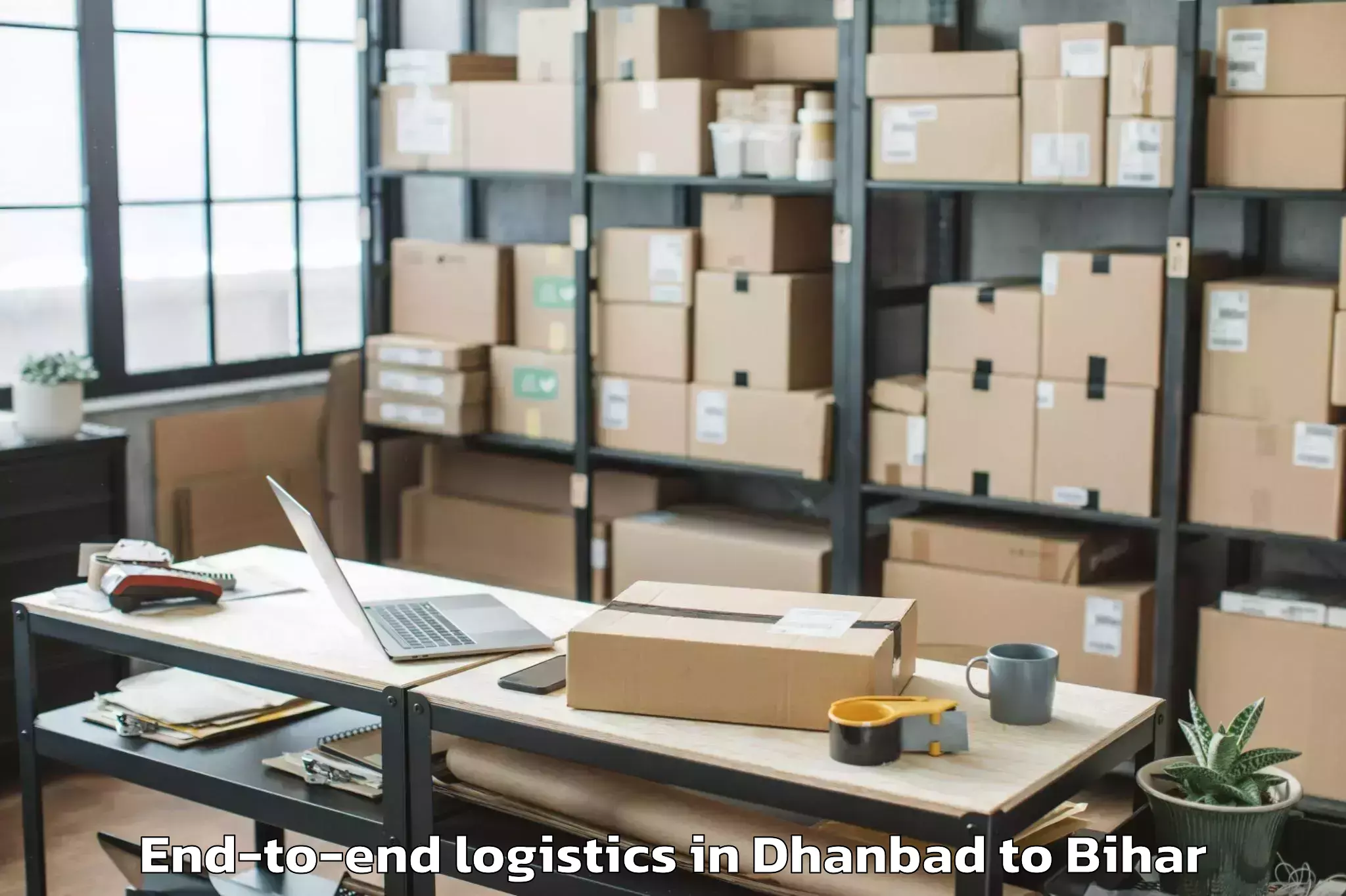 Top Dhanbad to Karwa Tariyani End To End Logistics Available